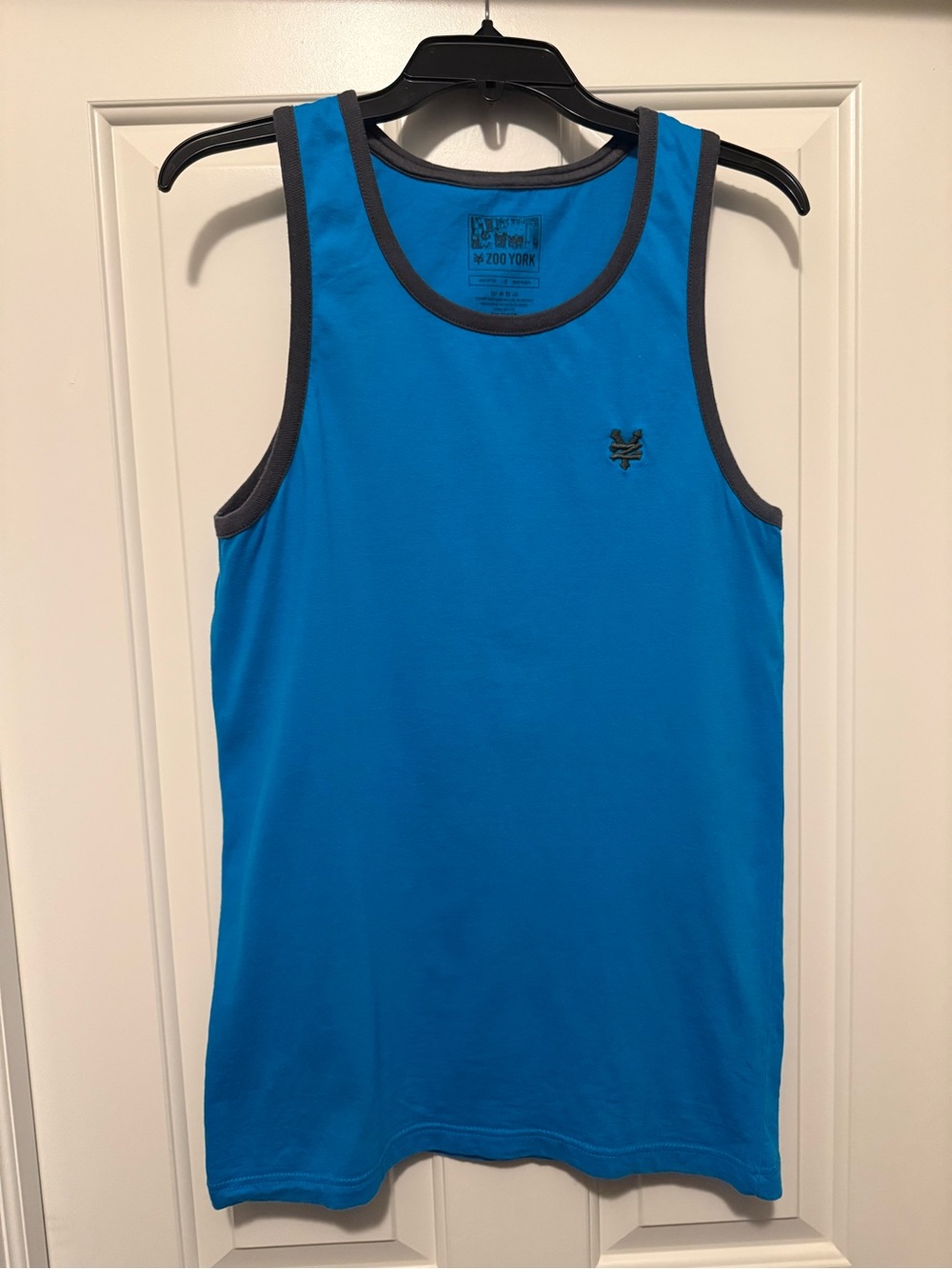 Zoo York Teal Blue Tank with Gray Trim in Size Small